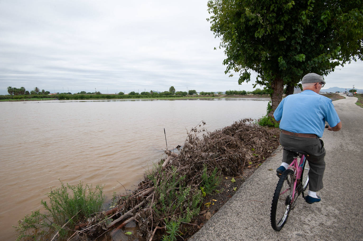 Recorrido por las localidades de Alquerías, Beniel y Llano de Brujas, donde el temporal causó cuantiosos destrozos