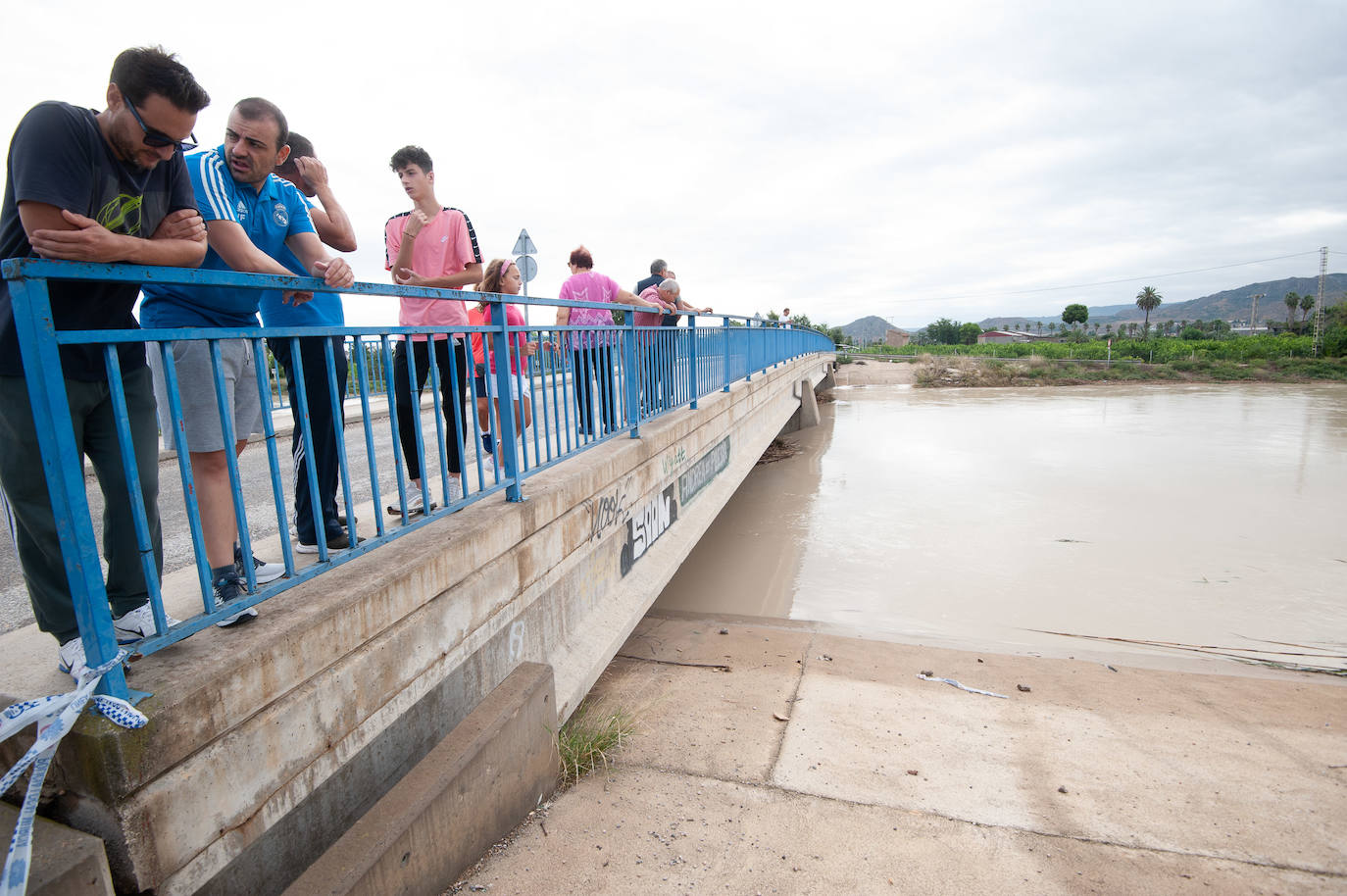 Recorrido por las localidades de Alquerías, Beniel y Llano de Brujas, donde el temporal causó cuantiosos destrozos