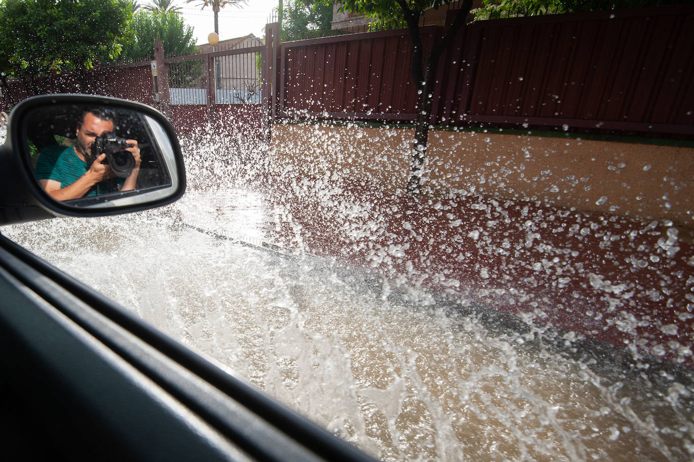 Recorrido por las localidades de Alquerías, Beniel y Llano de Brujas, donde el temporal causó cuantiosos destrozos