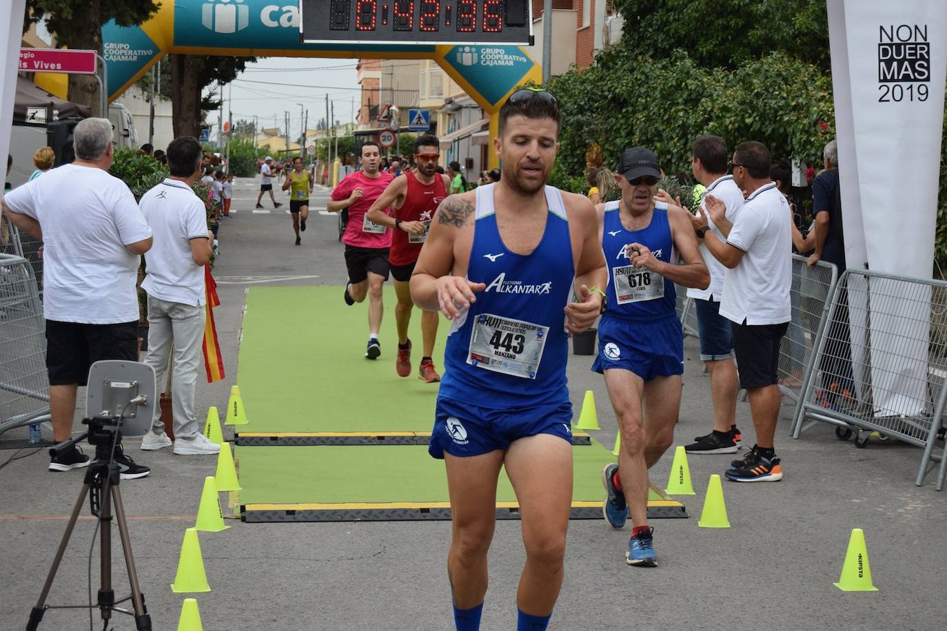 El atleta del Grupo Alcaraz se lleva la XXVII Carrera Popular de la pedanía murciana con un tiempo de 36:06 minutos, por los 43:42 para la corredora del Bathco Running Team