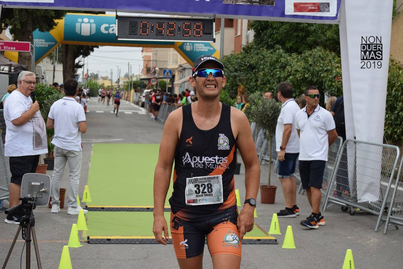 El atleta del Grupo Alcaraz se lleva la XXVII Carrera Popular de la pedanía murciana con un tiempo de 36:06 minutos, por los 43:42 para la corredora del Bathco Running Team