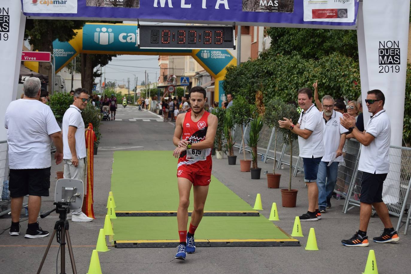 El atleta del Grupo Alcaraz se lleva la XXVII Carrera Popular de la pedanía murciana con un tiempo de 36:06 minutos, por los 43:42 para la corredora del Bathco Running Team