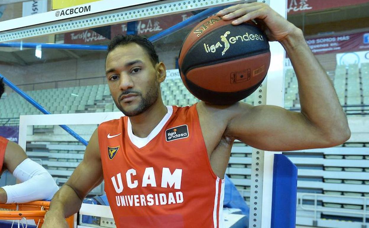 El capitan del UCAM Murcia, Sadiel Rojas, en una imagen de archivo.