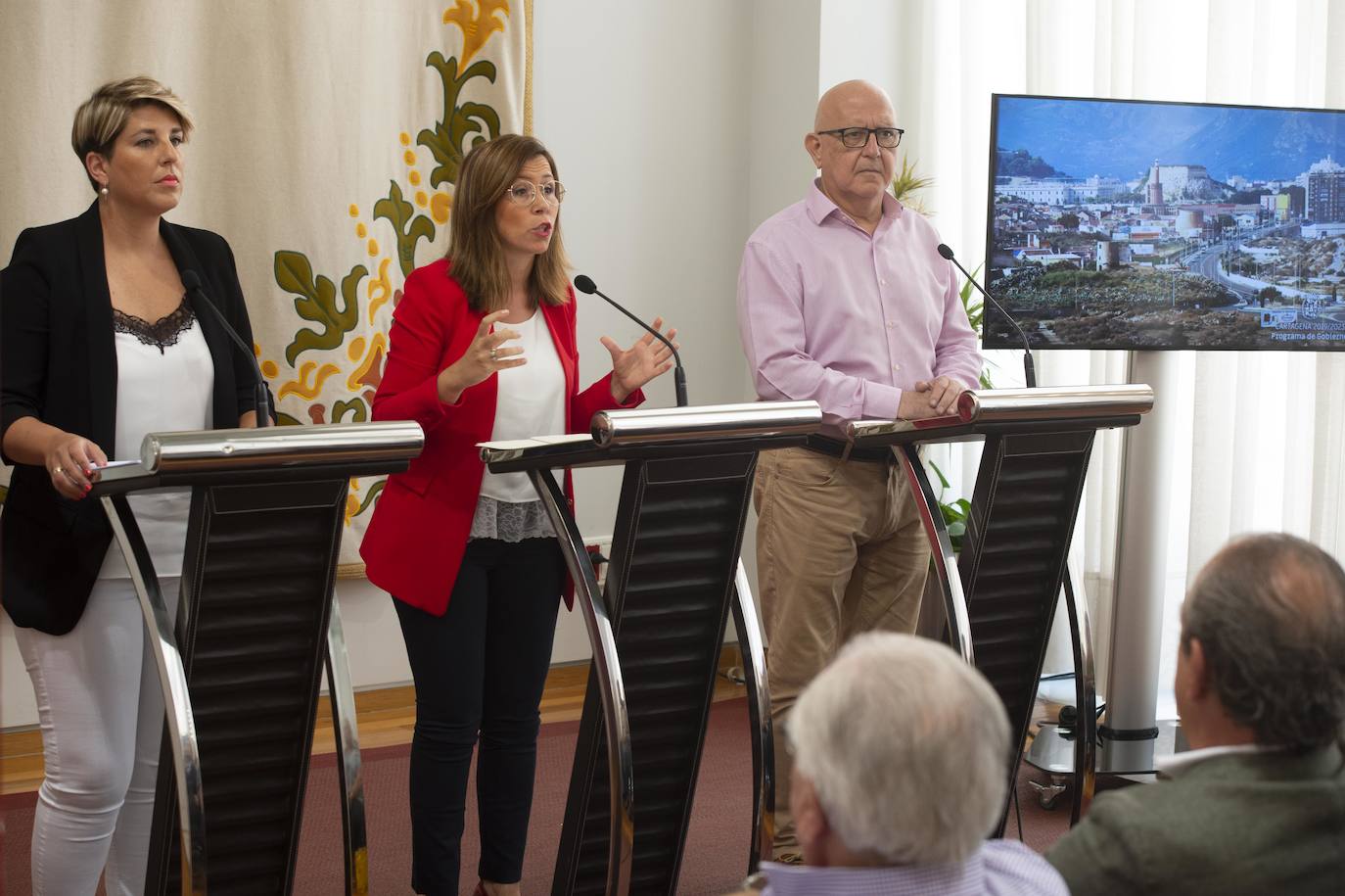 Los tres partidos que lideran el Ayuntamiento de Cartagena presentaron su Programa de Gobierno.