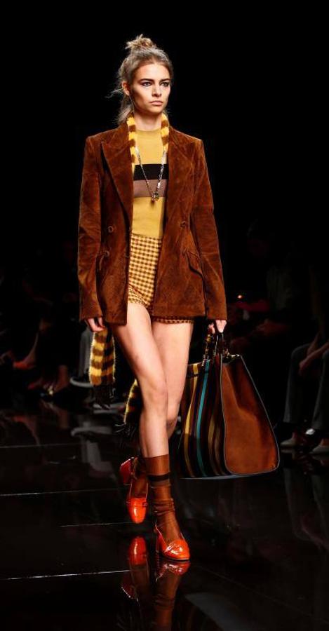 La marca Fendi durante su desfile de Primavera/Verano 2020 en la Milán Fashion Week
