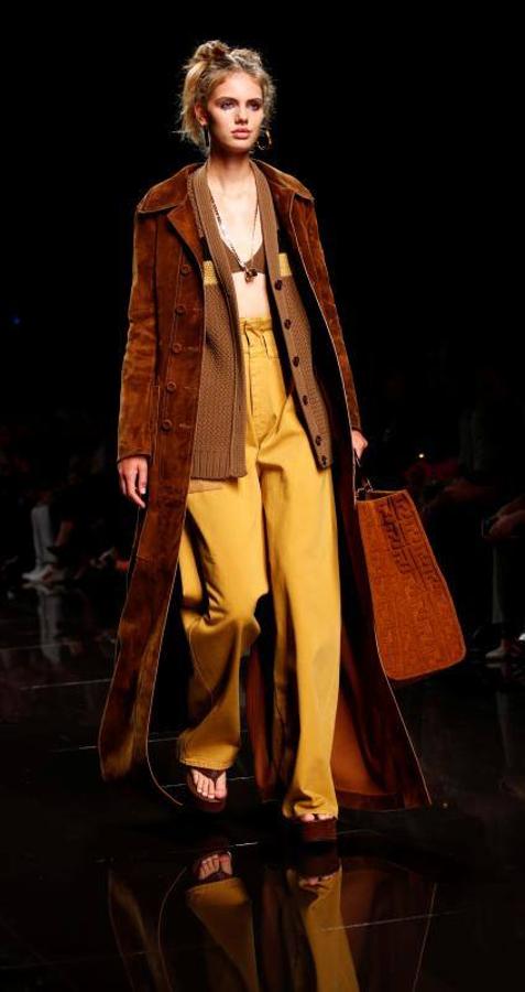 La marca Fendi durante su desfile de Primavera/Verano 2020 en la Milán Fashion Week