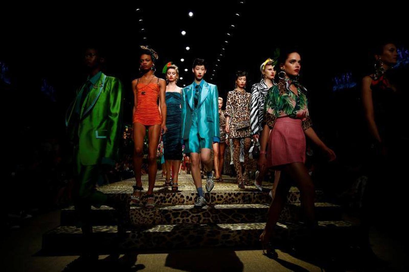 La firma italiana Dolce & Gabban presentó su colección Primavera/Verano 2020 en la pasarela de la Milán Fashion Week