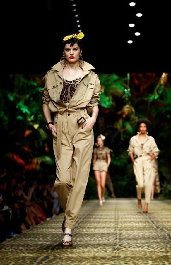 La firma italiana Dolce & Gabban presentó su colección Primavera/Verano 2020 en la pasarela de la Milán Fashion Week