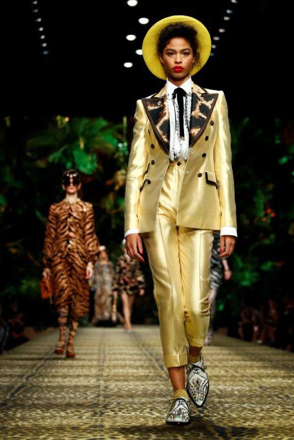 La firma italiana Dolce & Gabban presentó su colección Primavera/Verano 2020 en la pasarela de la Milán Fashion Week