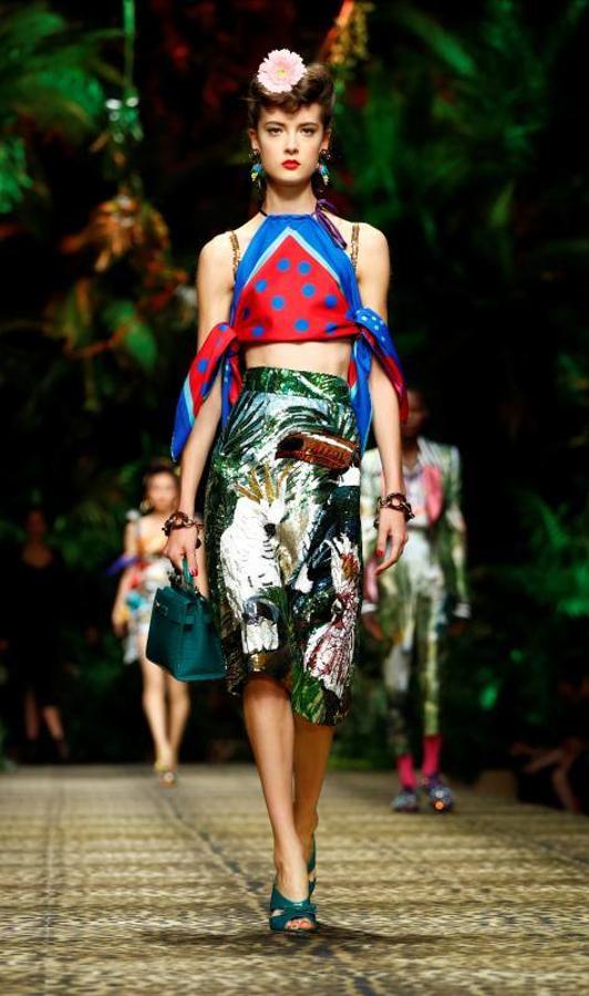 La firma italiana Dolce & Gabban presentó su colección Primavera/Verano 2020 en la pasarela de la Milán Fashion Week