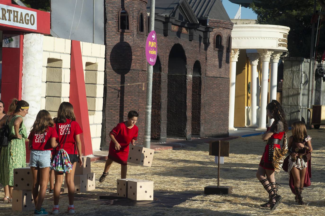 Luchas con espadas, tiro con honda, ejercicios de equilibrio y manualidades fueron lo más exitoso en las Pruebas de Aspar y en los Ludi Romani.