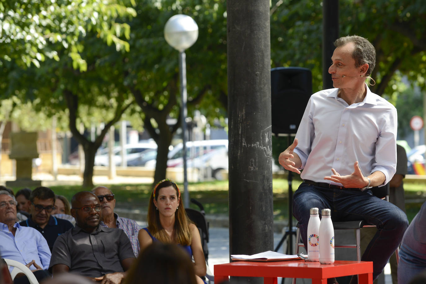 Fotos: Acto del ministro Pedro Duque en Murcia