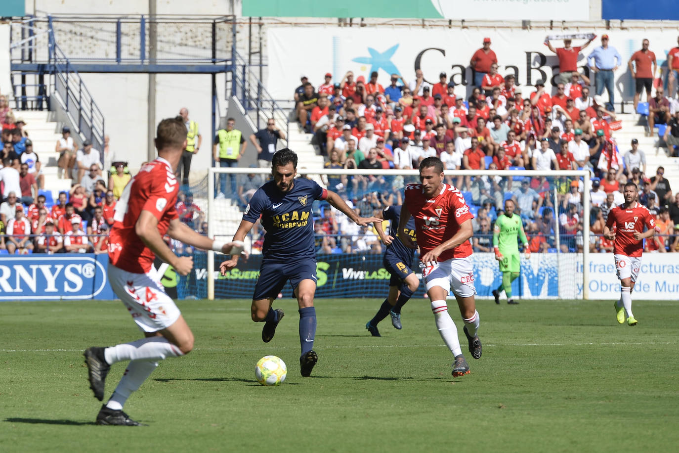 El Murcia fue el vencedor moral de un encuentro en el que el UCAM no dio la talla y en el que ambos equipos apenas generaron ocasiones de gol