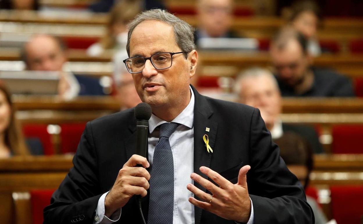 El presidente de la Generalitat, Quim Torra. 