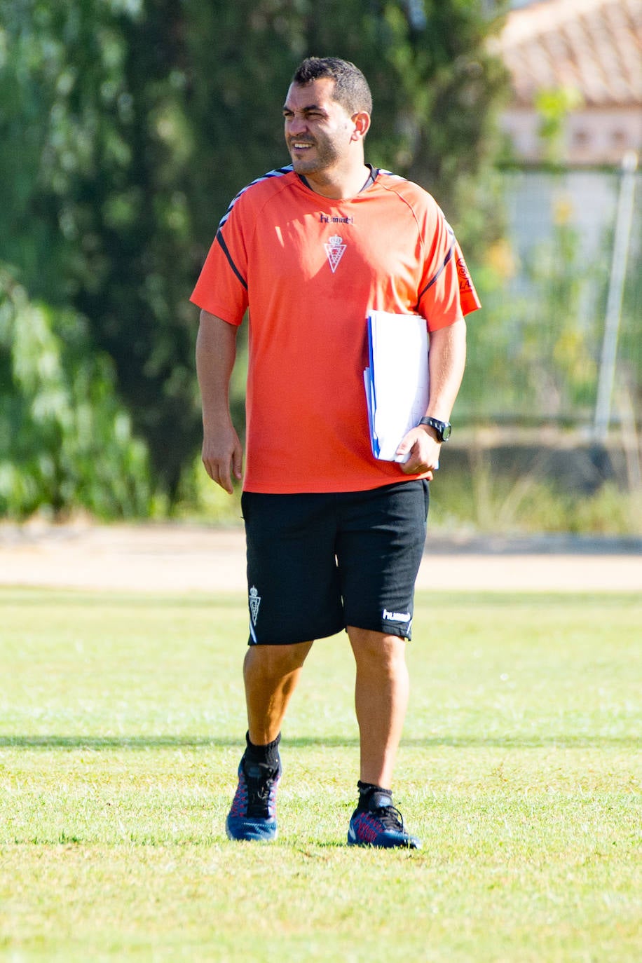 El Real Murcia entrenó este miércoles en Ceutí.