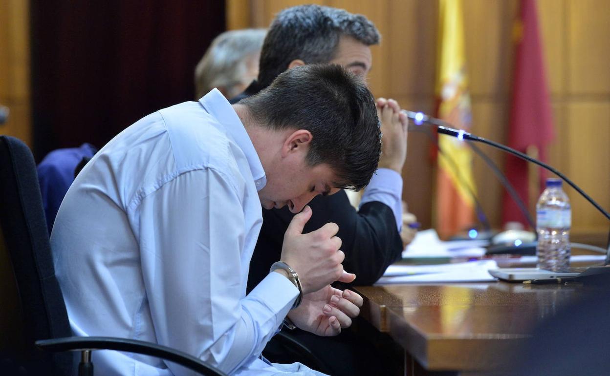 El acusado, durante la sesión del pasado martes del juicio.