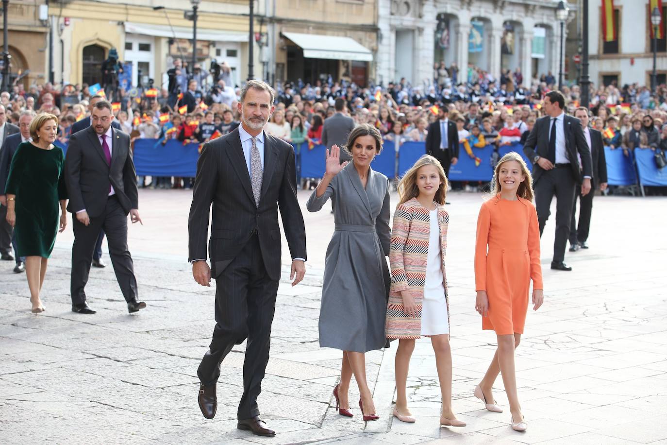 La Familia Real en Oviedo. 