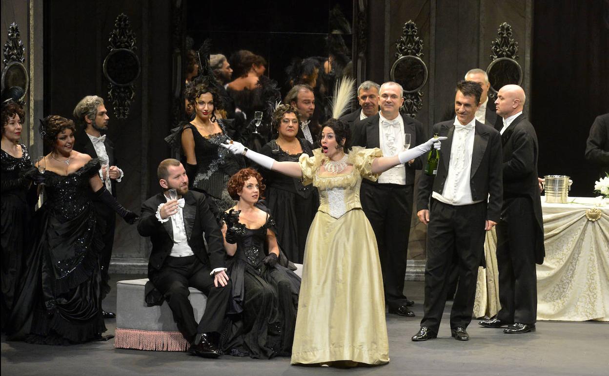 Un momento de la representación.