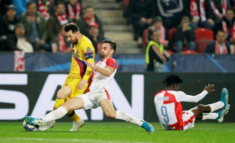 Fotos: Las mejores imágenes del Slavia-Barcelona