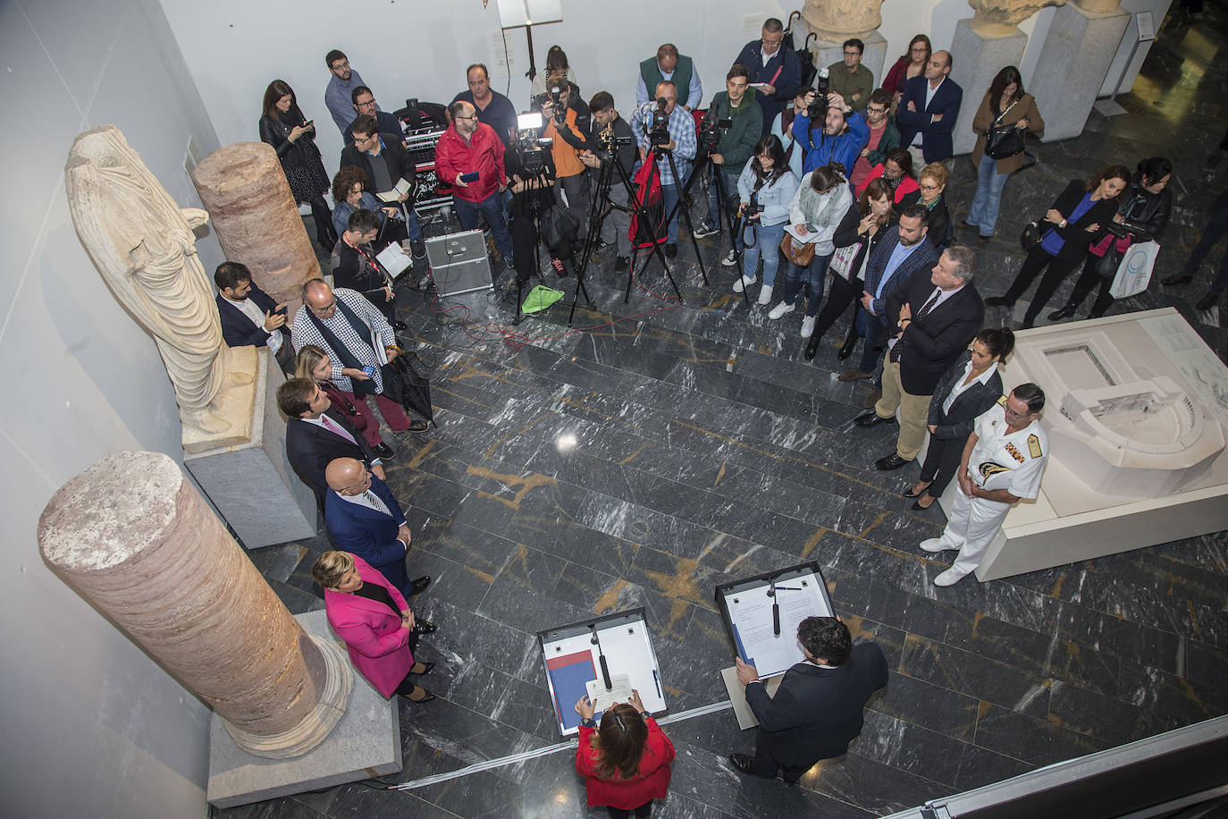 El Ayuntamiento de Cartagena y la Comunidad inician las gestiones para lograr un sello que traerá medio millón de turistas más, según López Miras.