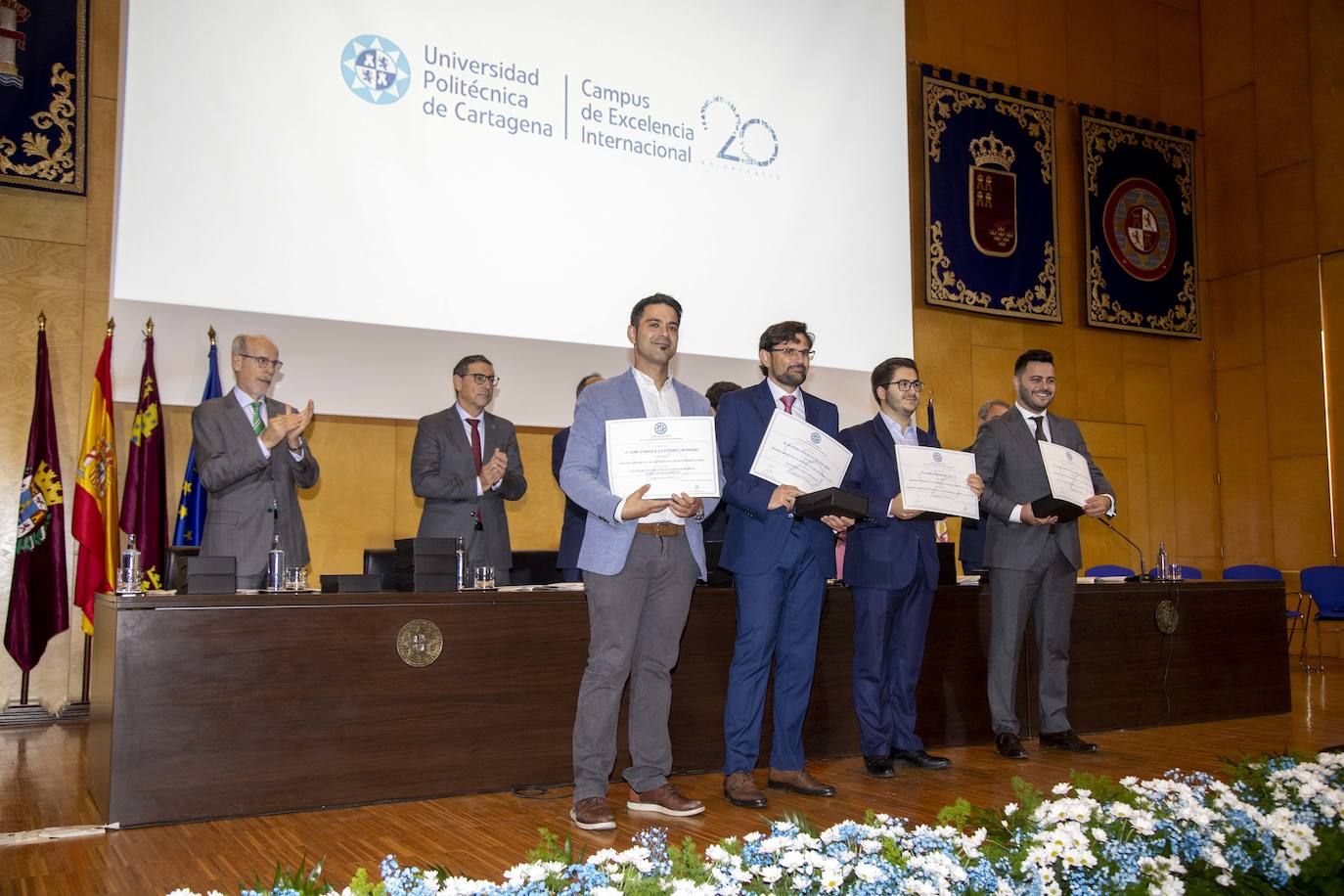 Acto del vigésimo aniversario de la Universidad Politécnica de Cartagena.