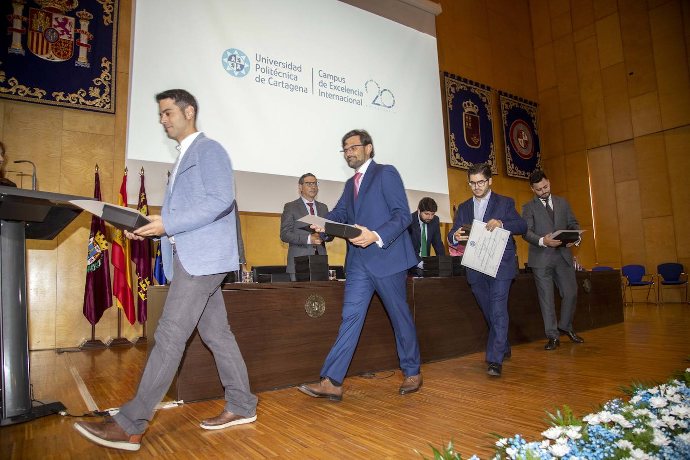 Acto del vigésimo aniversario de la Universidad Politécnica de Cartagena.