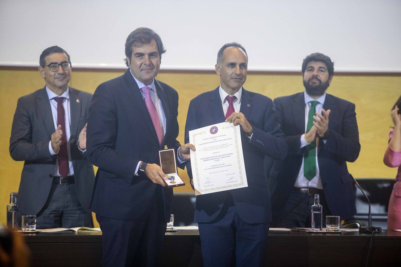 Acto del vigésimo aniversario de la Universidad Politécnica de Cartagena.