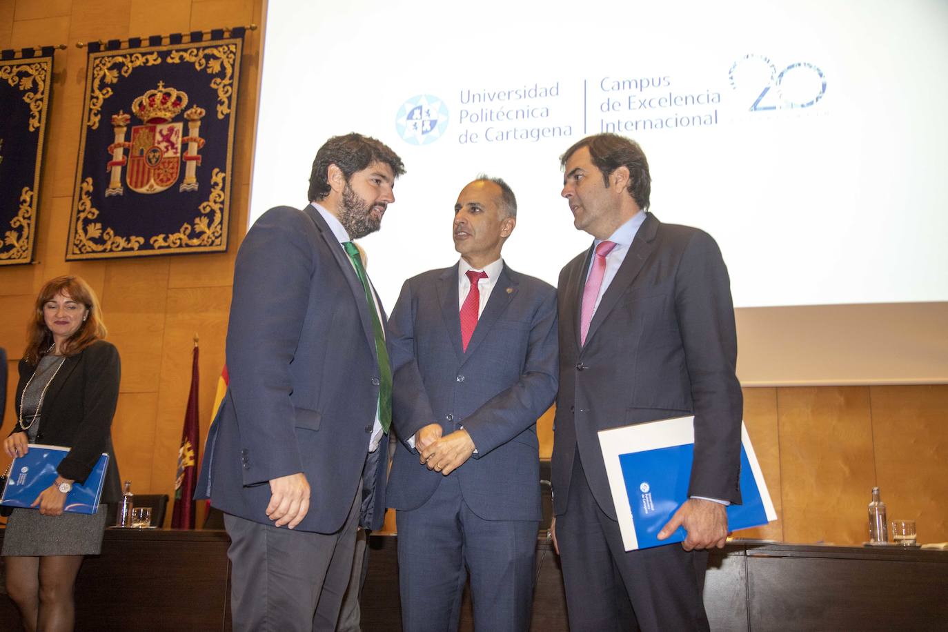Acto del vigésimo aniversario de la Universidad Politécnica de Cartagena.