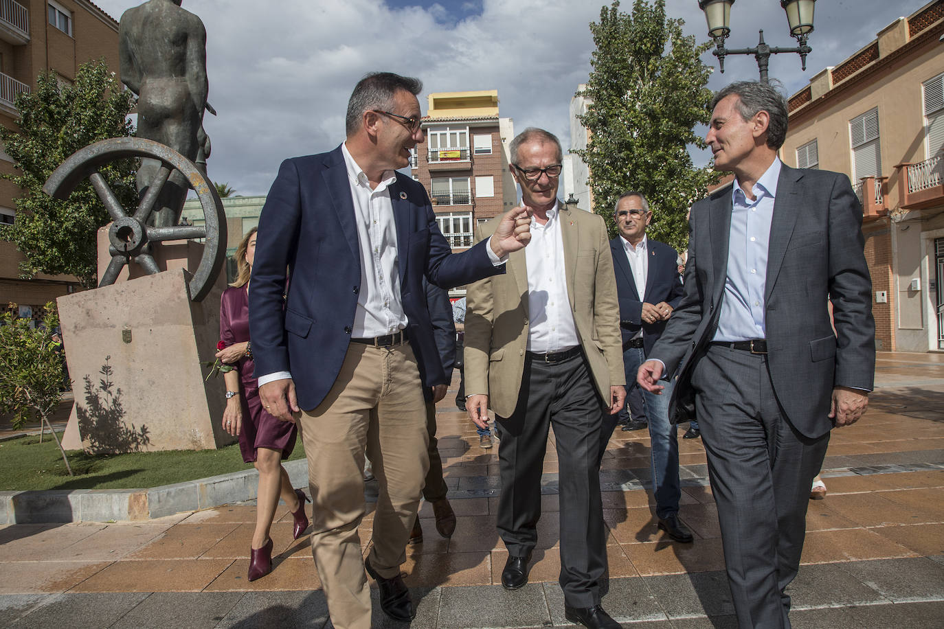 José Guirao pide en La Unión que se agilice el expediente para poder iniciar la restauración del patrimonio minero