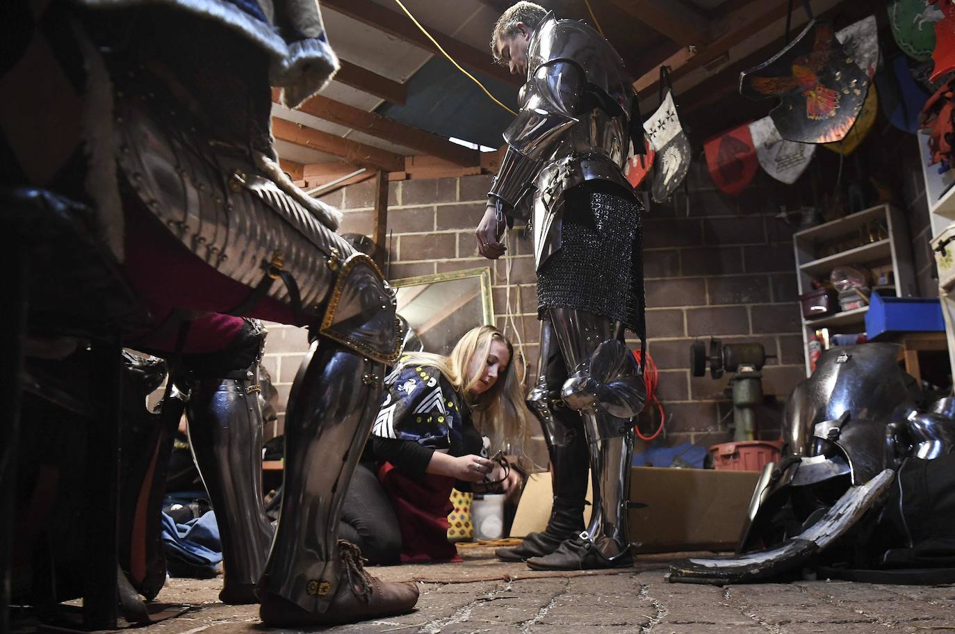 El castillo Kyral en Leigh Creek, a unos cien kilómetros de Melbourne, es testigo de una batalla de justas entre australianos e ingleses que recrea las batallas que vivieron en siglos anteriores.