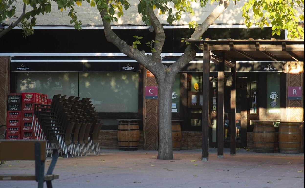 El restaurante 'El Paso de los Elefantes', este jueves. 