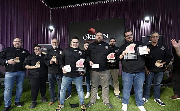 Los participantes del concurso 'Maestro Parrillero Spain 2019-2020'