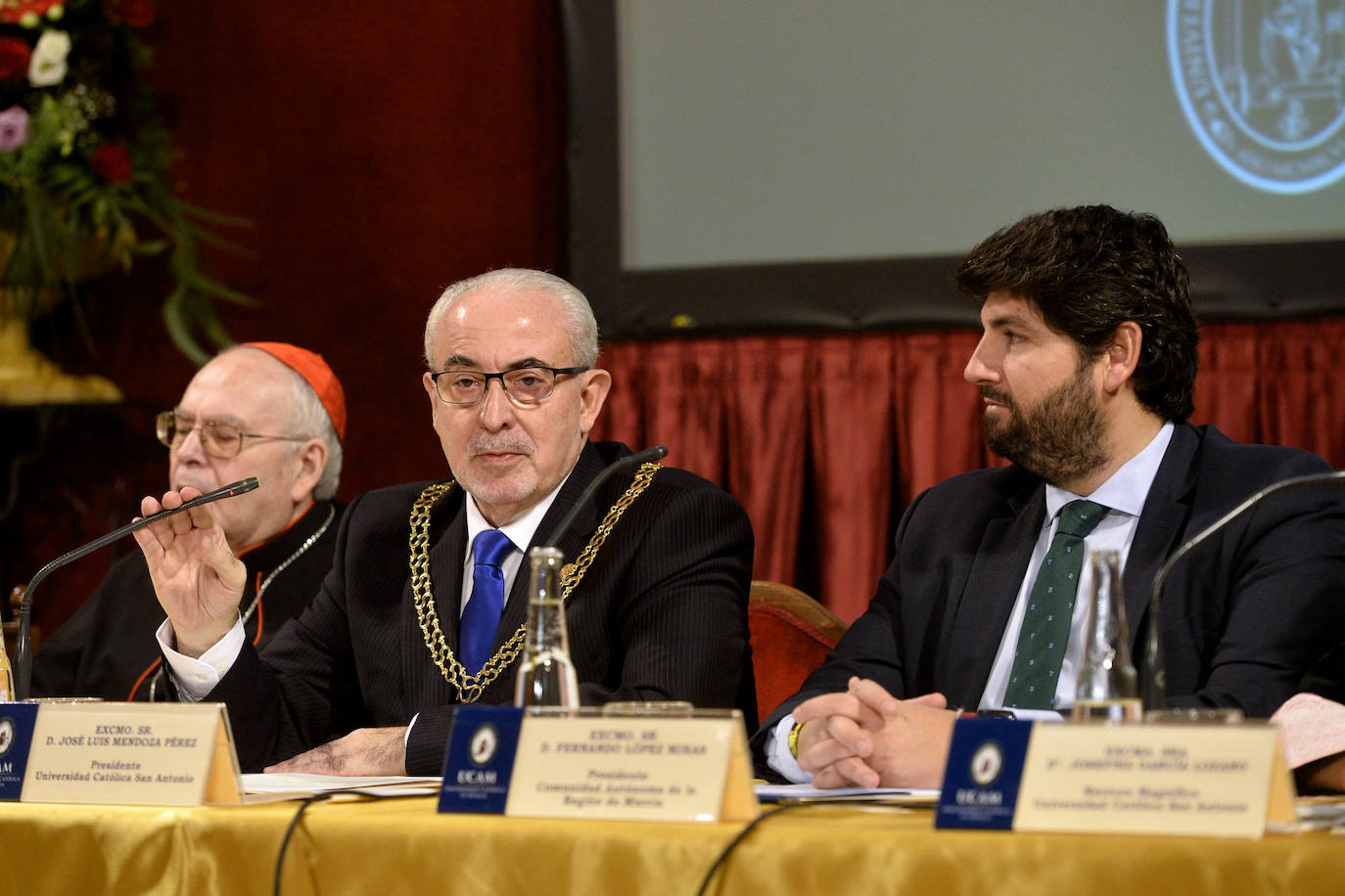 Acto de apertura del curso académico de la UCAM, este viernes, en el campus de Los Jerónimos.