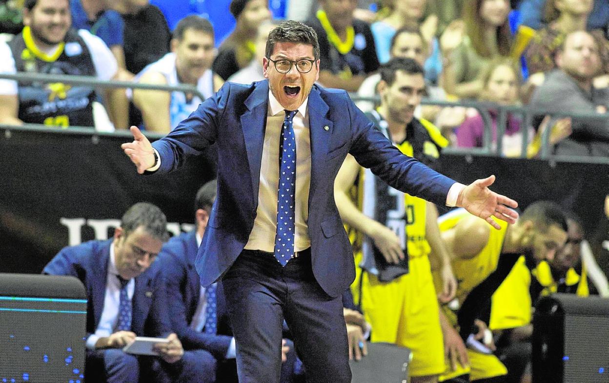 Fotis Katsikaris, en un partido con el Gran Canaria. 