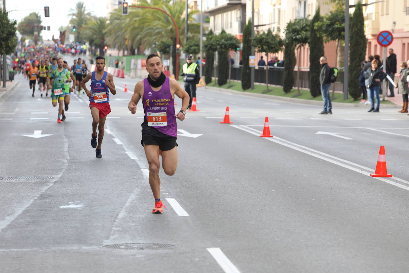 El atleta marroquí, del Unión Guadalajara, se lleva la 'media' de la Ciudad del Sol; Wafiya Benali, del CA Nogalte, triunfó en la prueba femenina