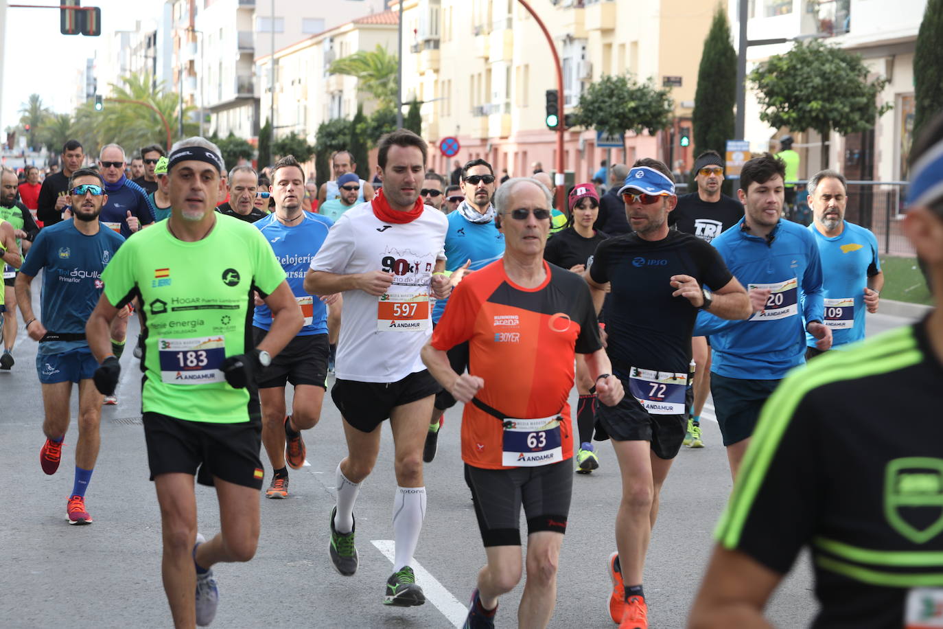 El atleta marroquí, del Unión Guadalajara, se lleva la 'media' de la Ciudad del Sol; Wafiya Benali, del CA Nogalte, triunfó en la prueba femenina