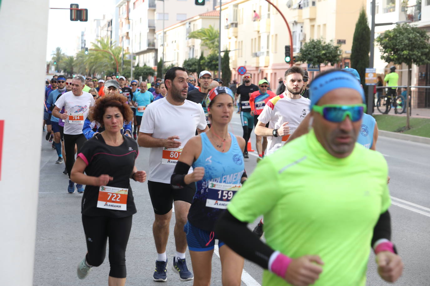 El atleta marroquí, del Unión Guadalajara, se lleva la 'media' de la Ciudad del Sol; Wafiya Benali, del CA Nogalte, triunfó en la prueba femenina