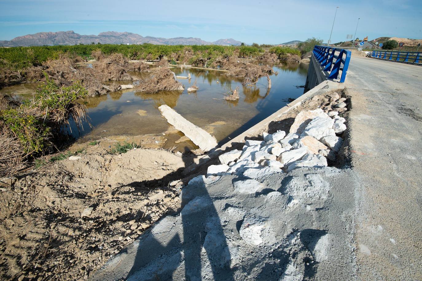 La 'autovía del bancal' (Zeneta-San Javier) tiene su acceso cortado desde hace más de dos meses en la parte de Murcia como consecuencia de los destrozos que causó la DANA.