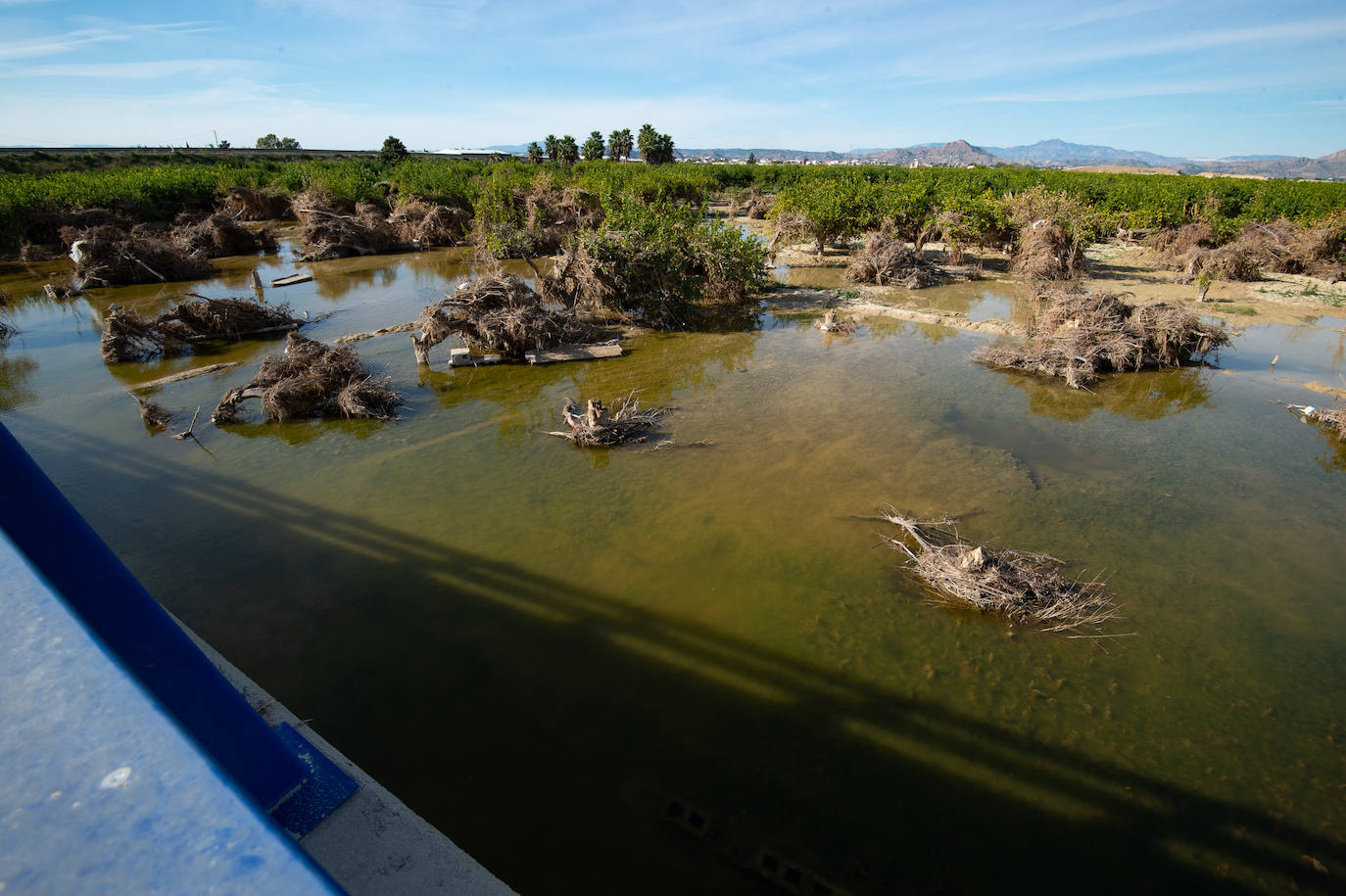 La 'autovía del bancal' (Zeneta-San Javier) tiene su acceso cortado desde hace más de dos meses en la parte de Murcia como consecuencia de los destrozos que causó la DANA.