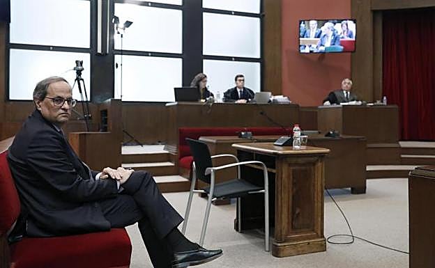 Torra trata de alejar el fantasma del adelanto electoral en Cataluña