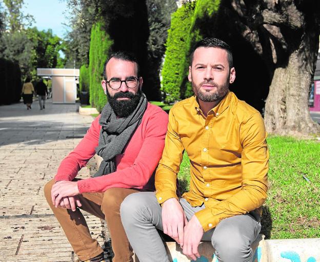 Antonio Serrano y David Lorca, en Cartagena. 