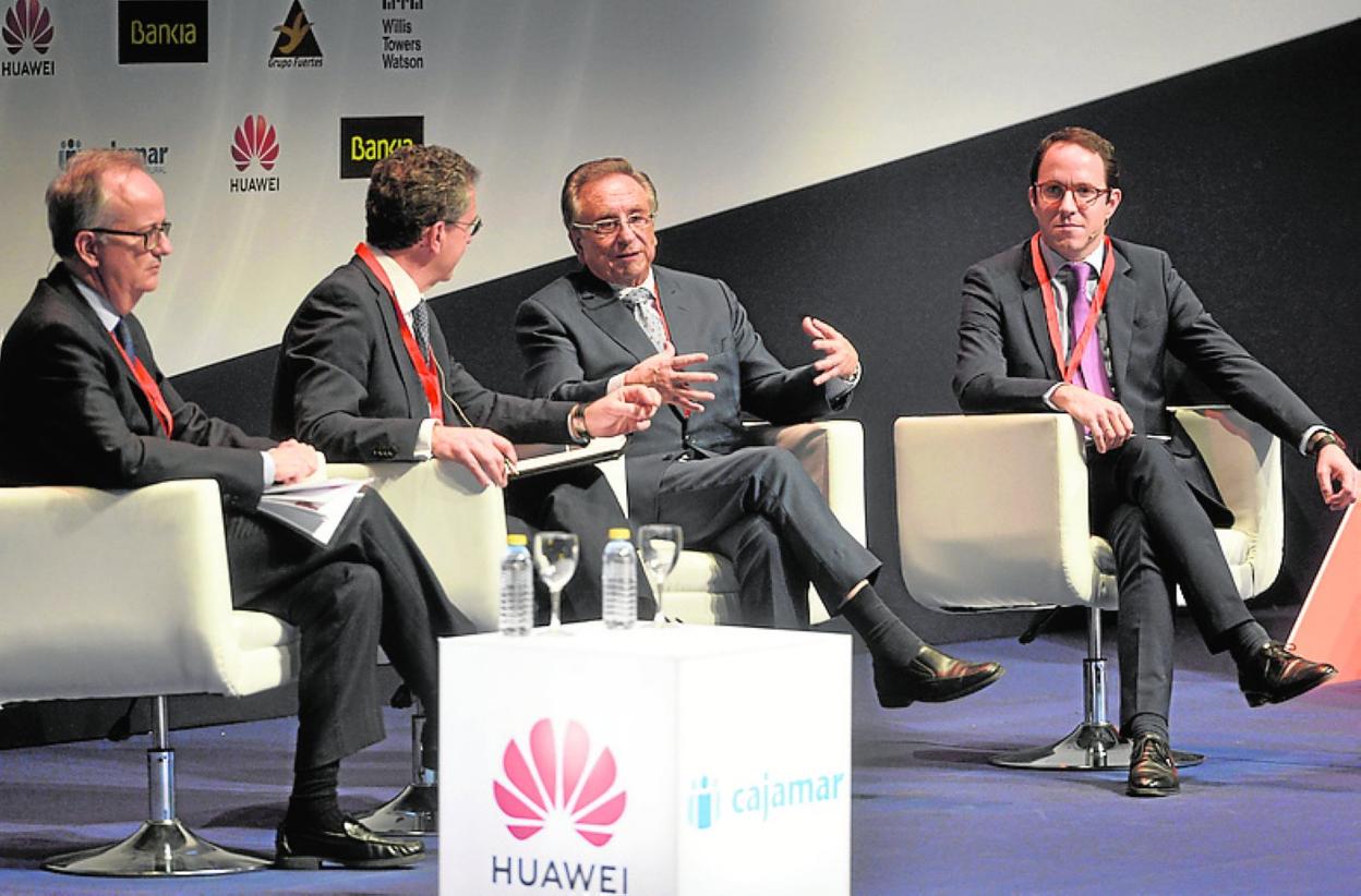 Barceló, Baamonde, Fuertes y Noguera, ayer. 