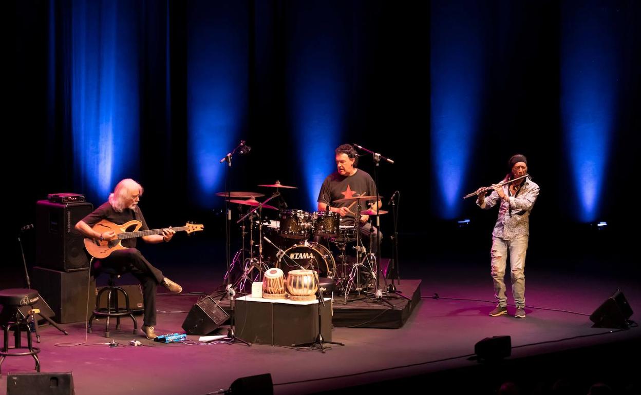 Jorge Pardo, Carles Benavent y Tino Di Geraldo en el Festival de Jazz de Madrid
