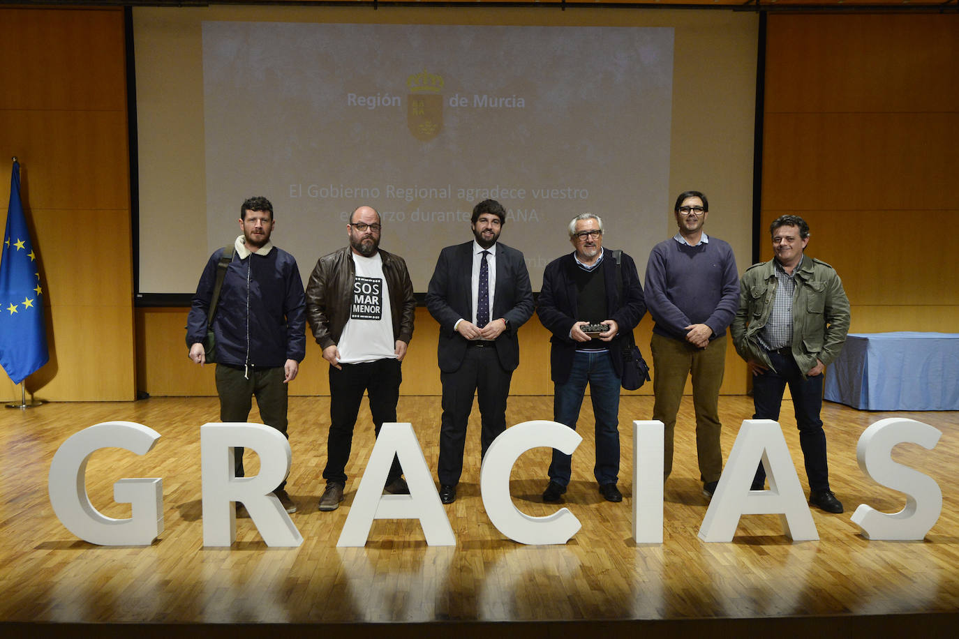 Reconocimiento a las 35 entidades y organismos que participaron en la gestión del episodio de gota fría del pasado septiembre.