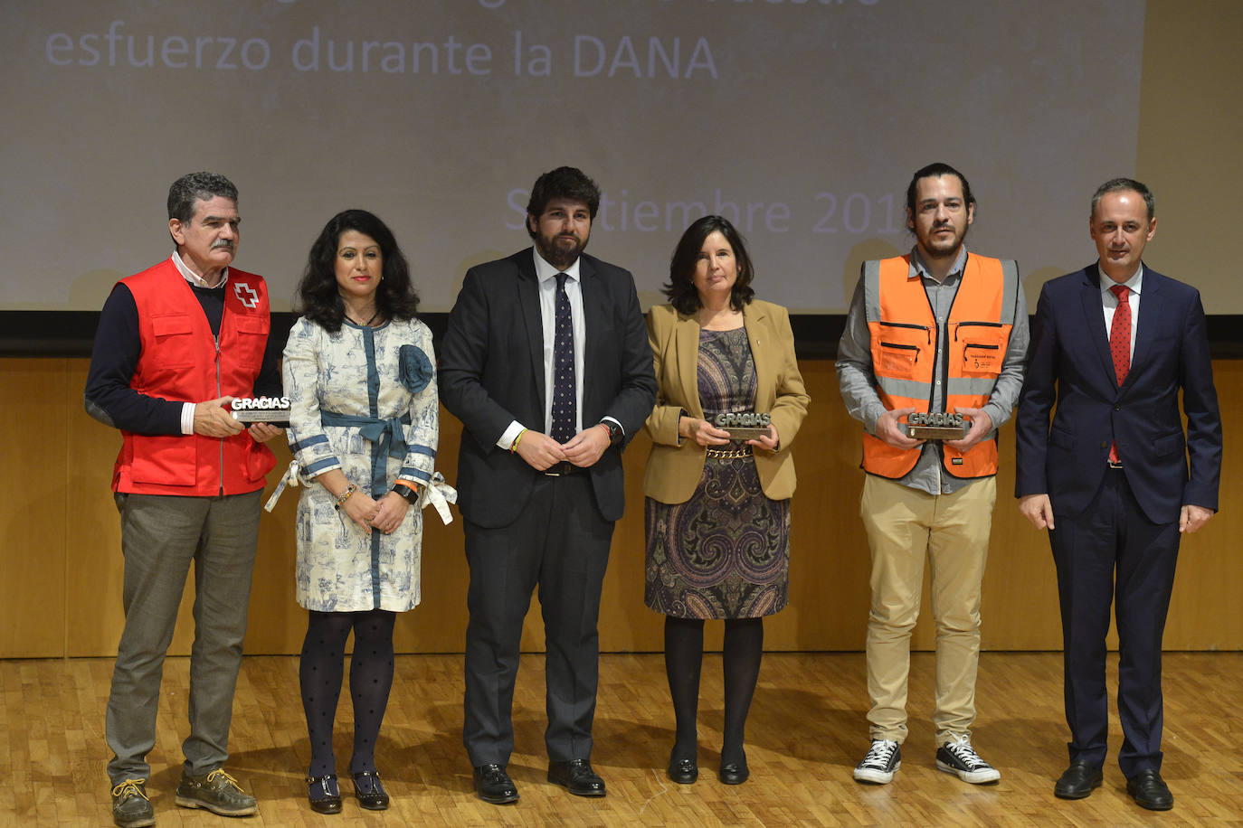 Reconocimiento a las 35 entidades y organismos que participaron en la gestión del episodio de gota fría del pasado septiembre.