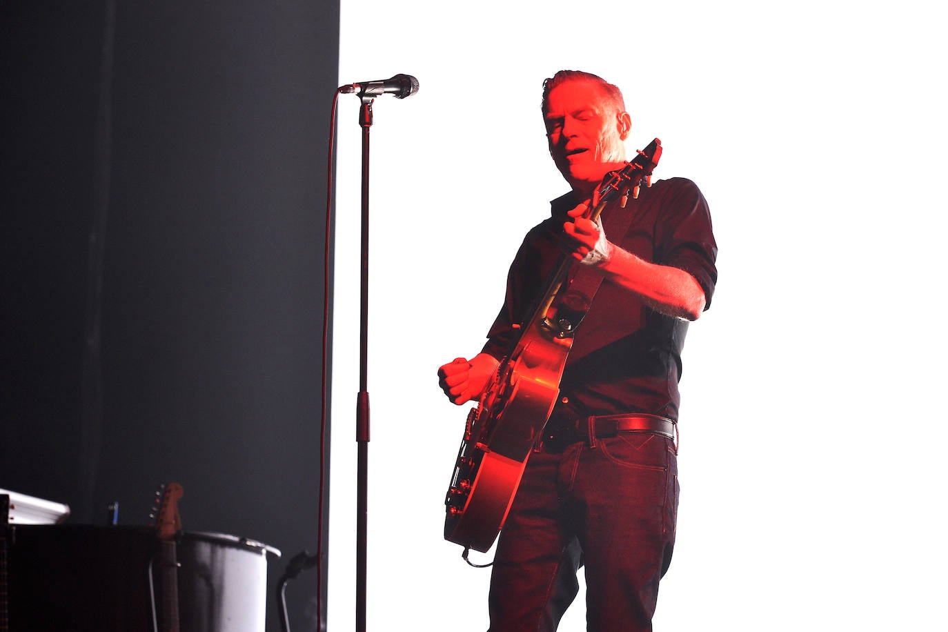 Una ya larga y fructífera carrera: catorce discos, más otra docena de recopilaciones y directos, dan fe de la gran creatividad que distingue al canadiense Bryan Adams, quien con su reciente trabajo 'Shine a light' y algunos de sus grandes temas hizo, este martes por la noche en Murcia, las delicias del público que abarrotó el Palacio de los Deportes. 