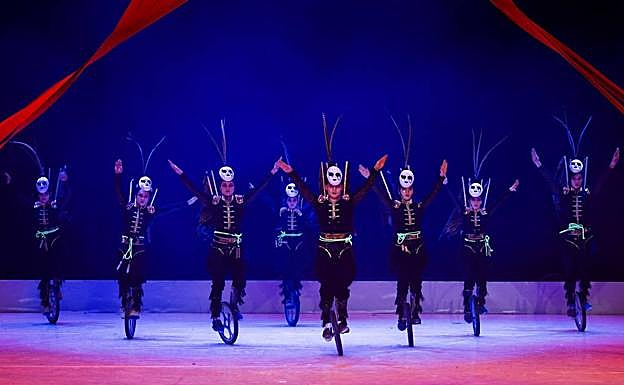 Circo acrobático de Shangái.