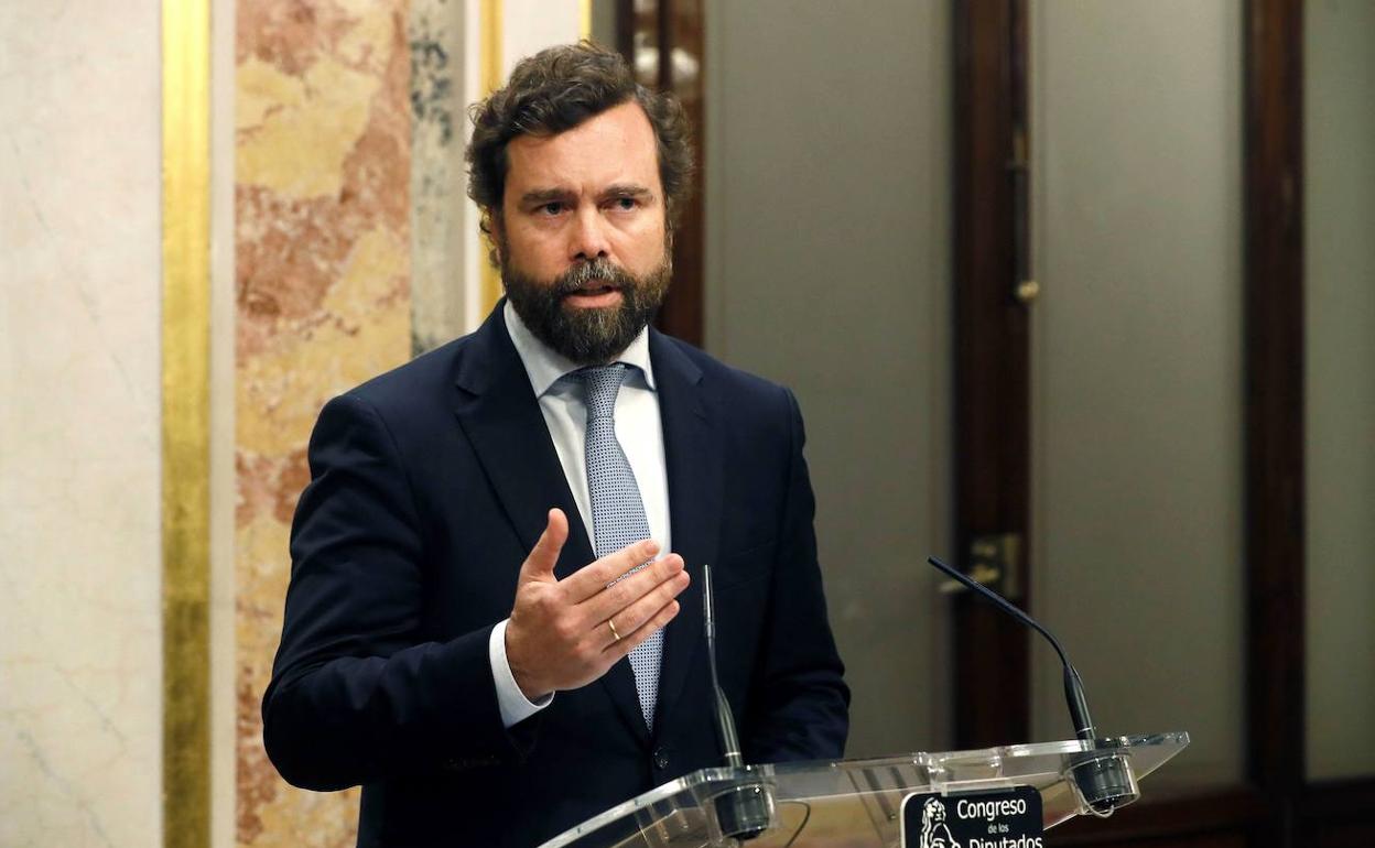 El portavoz de Vox, Iván Espinosa de los Monteros, en una imagen de archivo.