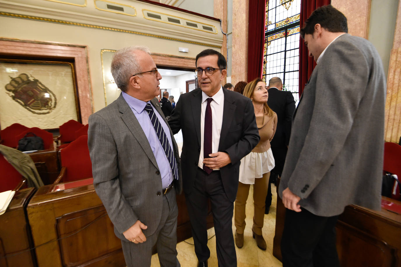 Pleno del Ayuntamiento de Murcia, este jueves.