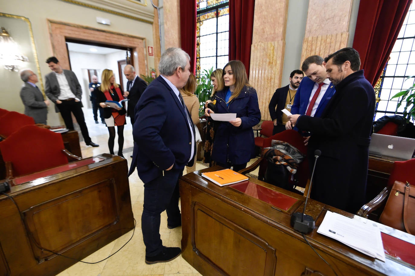Pleno del Ayuntamiento de Murcia, este jueves.